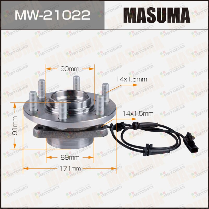 Ступичный узел MASUMA front QX80 / 16- (with ABS) MASUMA MW21022