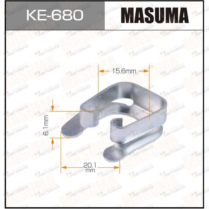 Клипса автомобильная (автокрепеж)  680-KE [уп50] MASUMA KE680