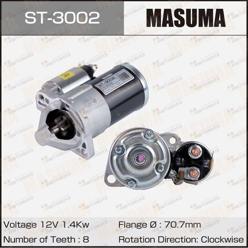 Стартер  MITSUBISHI / 6B31 (12V/14KW) MASUMA ST3002