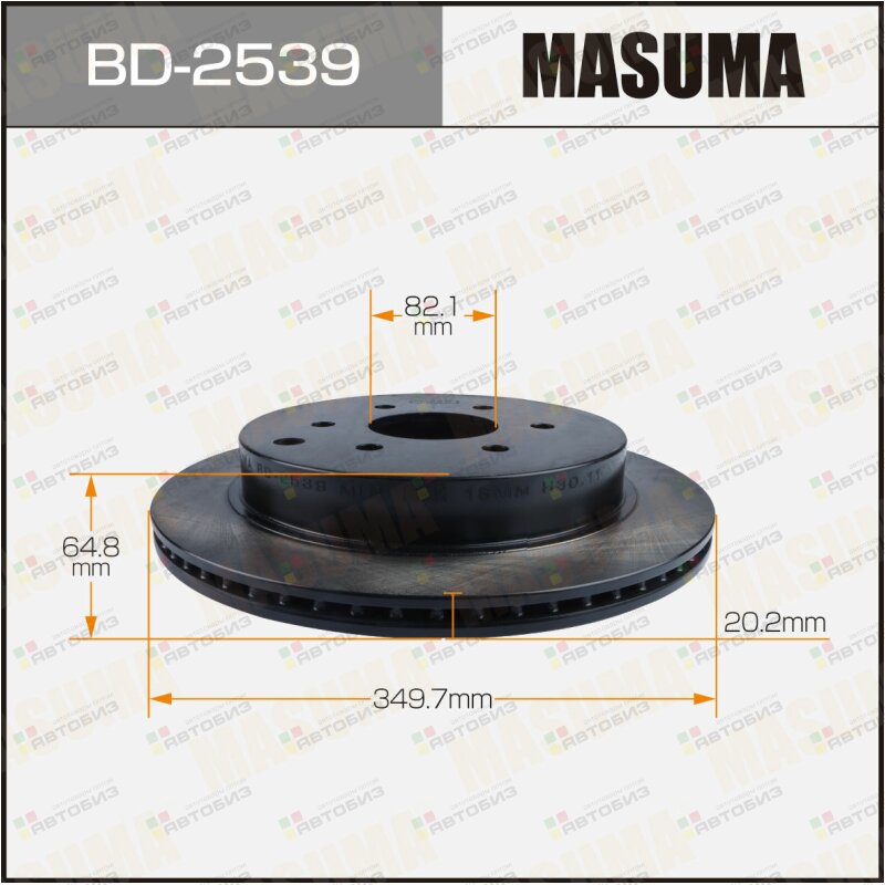 Диск тормозной MASUMA rear INFINITI QX56 QX80 / Z62 MASUMA BD2539