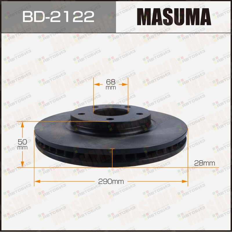 Диск тормозной MASUMA front NISSAN ELGRAND STAGEA / E51 WGNC34 [уп2] MASUMA BD2122