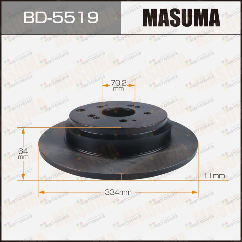 Диск тормозной MASUMA rear HONDA PILOT 09-14 MASUMA BD5519