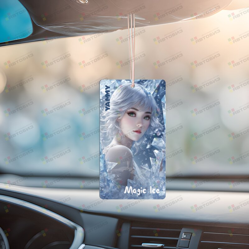 Ароматизатор подвес  картон с пропиткой серия N Magic Ice (1/) YAMMY N021