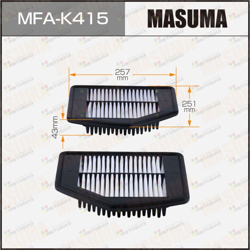 Воздушный фильтр MASUMA KIA K900 HYUNDAI G80 16- MASUMA MFAK415