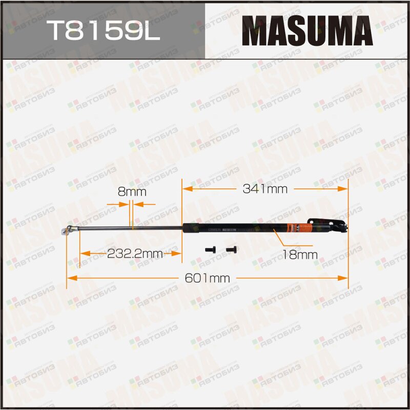 Упор газовый багажника  L=mm (1/40) MASUMA T8159L