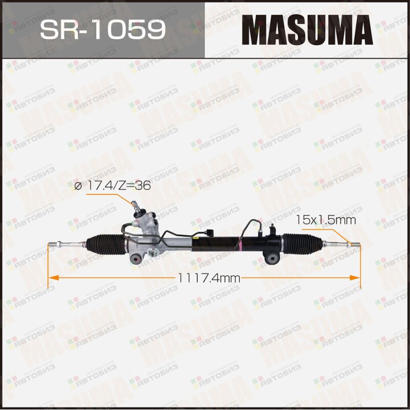 Рейка рулевая  LEXUS RX350 / GCU35 LHD (левый руль) MASUMA SR1059