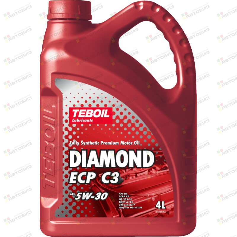 Масло моторное TEBOIL Diamond ECP C3 5W30 синтетика 4л (1/4) TEBOIL 3453876