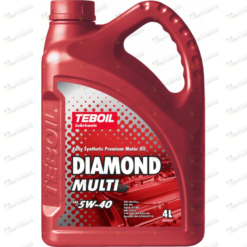 Моторное масло  Diamond Multi  синтетика 4л (1/4) TEBOIL 3455081