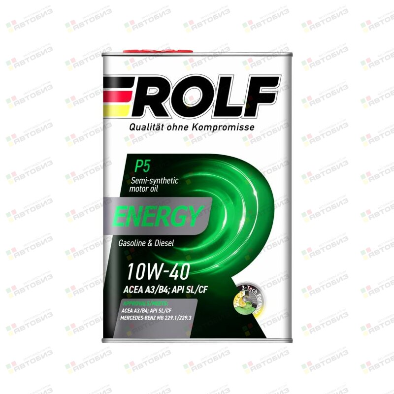 Energy SAE 10W-40 API SL/CF 4л ROLF 322227