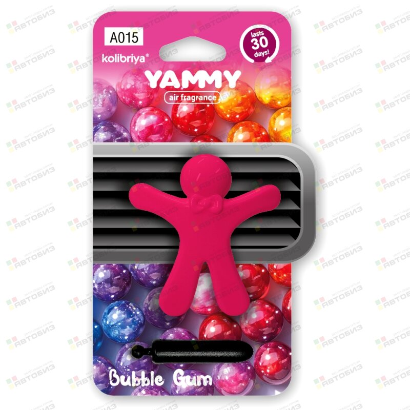 Ароматизатор на дефлектор  серия FragraMates Bubble Gum YAMMY A015