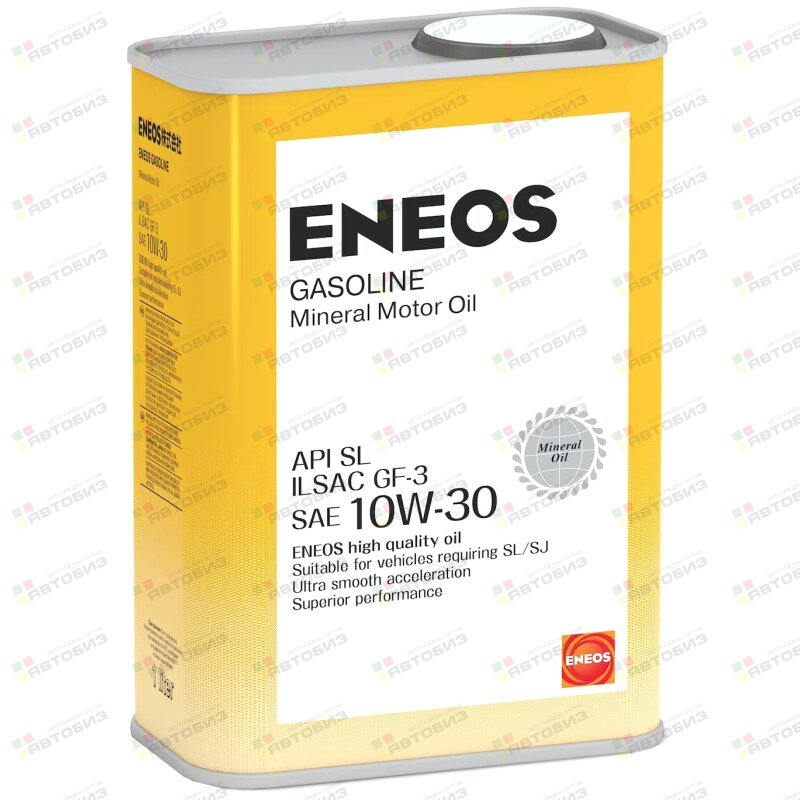 Масло моторное ENEOS Gasoline 10W30 SL бензин минеральное 1л (1/20) ENEOS OIL5071