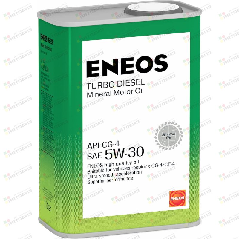 Масло моторное ENEOS Diesel TURBO 5W30 CG-4 минеральное 1л (1/20) ENEOS OIL1432
